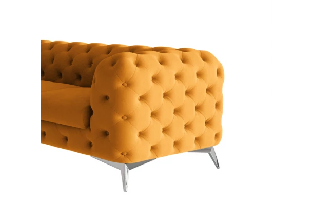 Narożnik pięcioosobowy luksusowy pikowany Chesterfield TEO 1+E+3 - design i funkcjonalnosc w parze