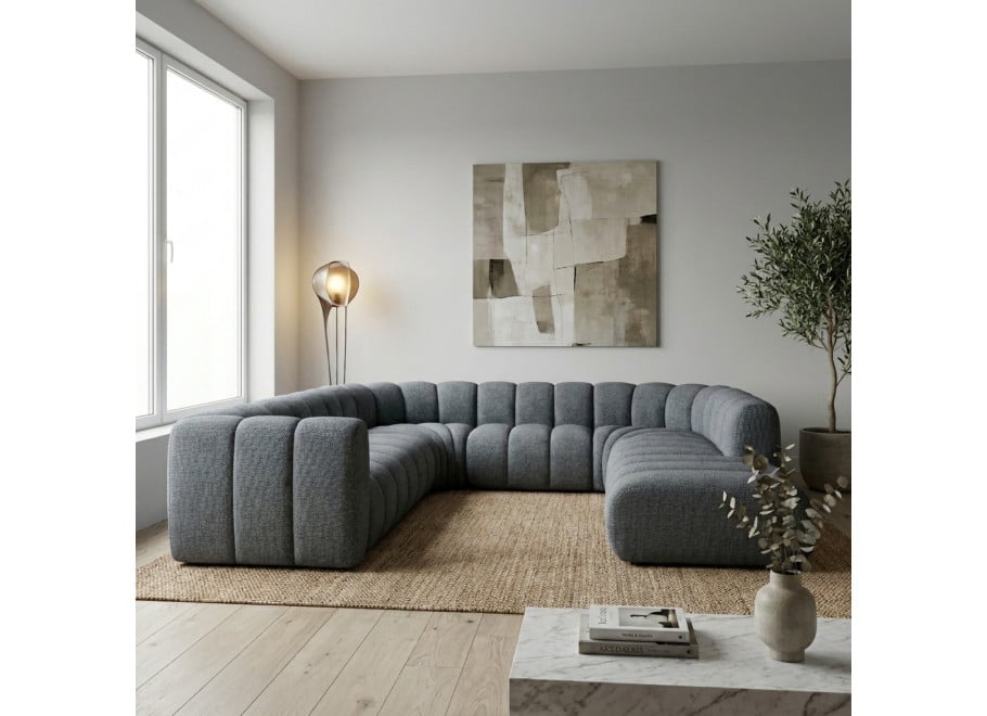 Narożnik modułowy Velis SL+S+RS+S+RS+S+P - Aragon 93