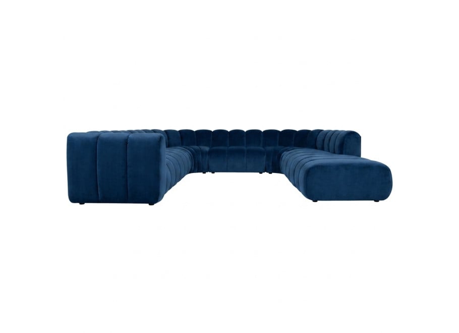 Narożnik modułowy Velis SL+S+RS+S+RS+S+P - French Velvet 670