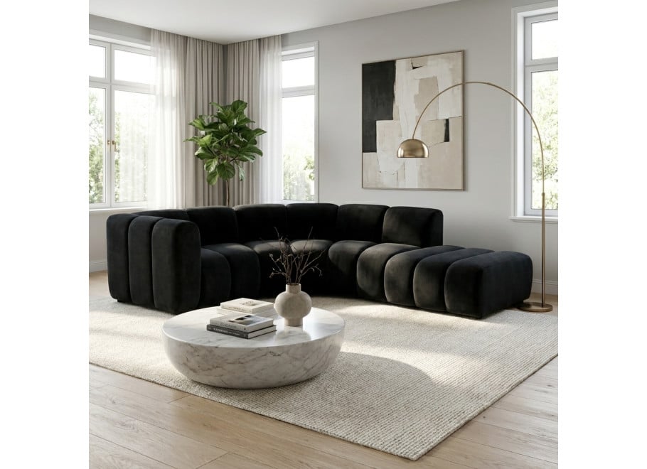 Narożnik modułowy Velis RL+R+P - Magic Velvet 2219
