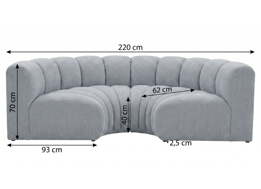 Sofa modułowa Velis RS+RS 16