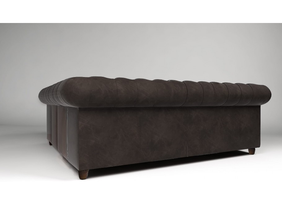 Narożnik pięcioosobowy z funkcją spania pikowany Chesterfield SOLARIS 2+E+2 7