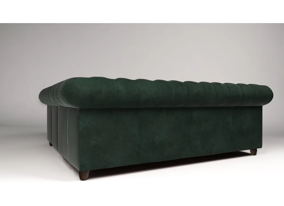 Narożnik pięcioosobowy z funkcją spania pikowany Chesterfield SOLARIS 2+E+2