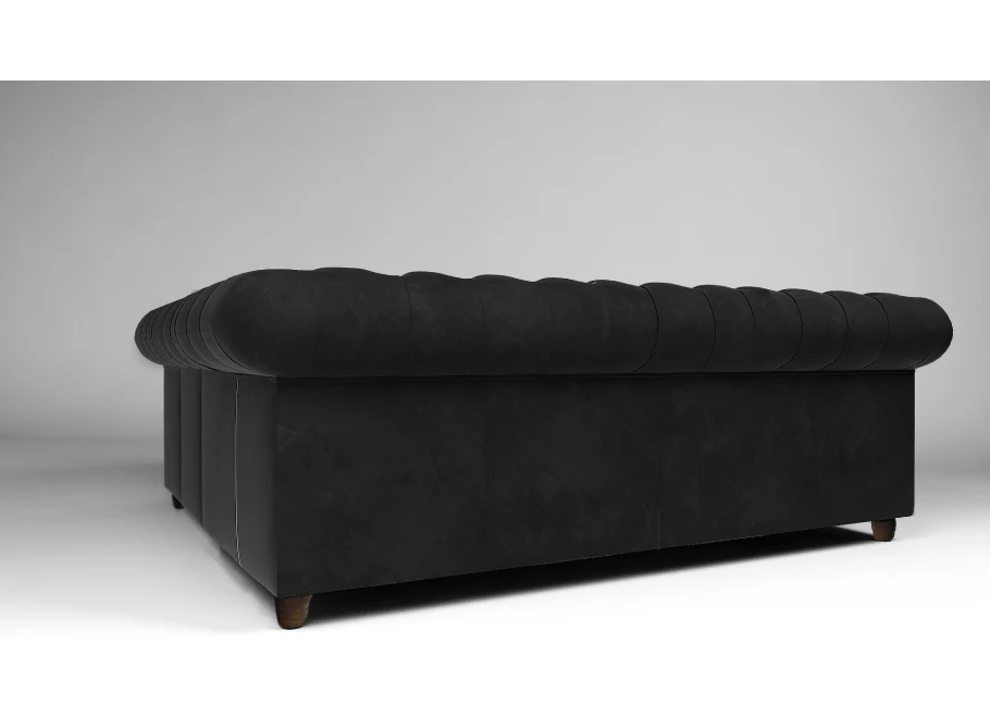 Narożnik pięcioosobowy z funkcją spania pikowany Chesterfield SOLARIS 2+E+2