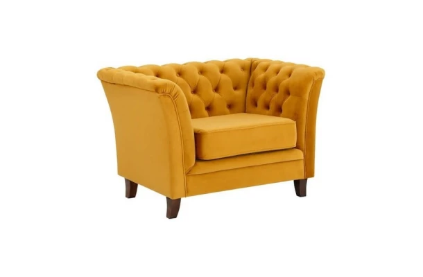 Fotel pikowany chesterfield HASSO - komfortowe