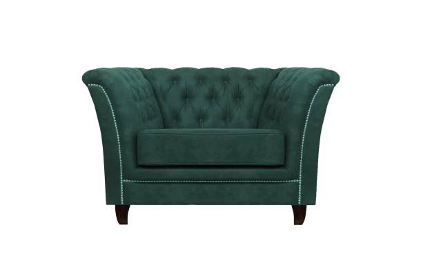 Fotel pikowany chesterfield HASSO - eleganckie