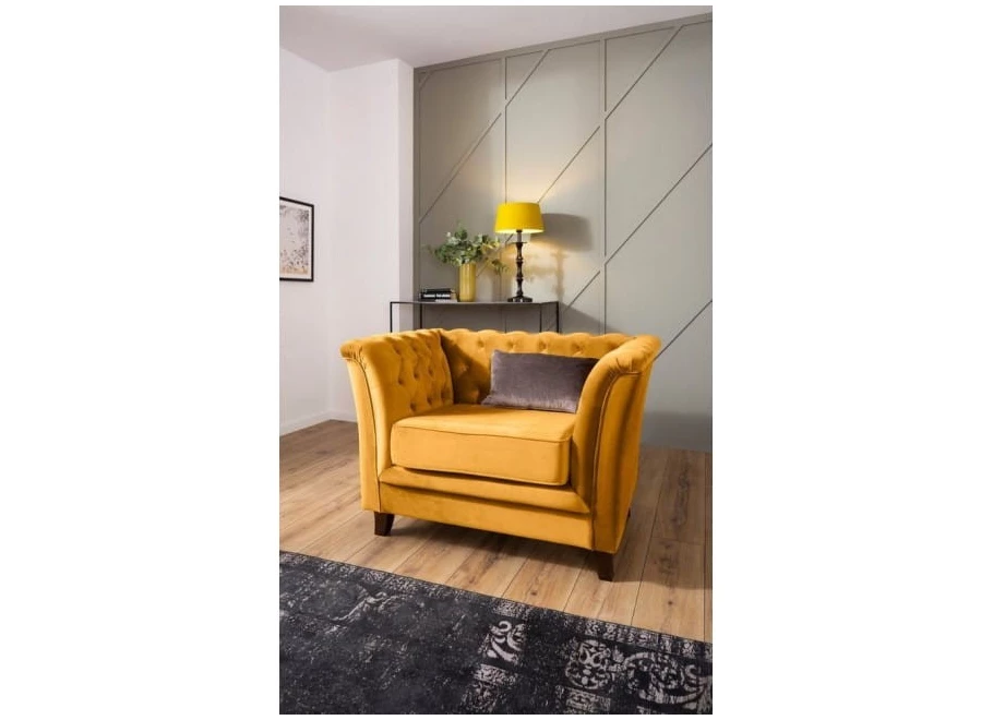 Fotel pikowany chesterfield HASSO