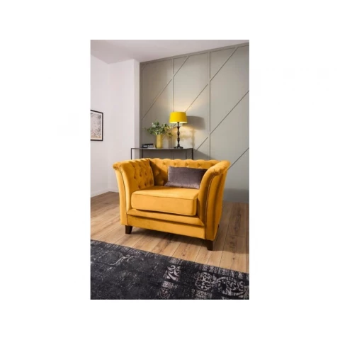Fotel pikowany chesterfield HASSO