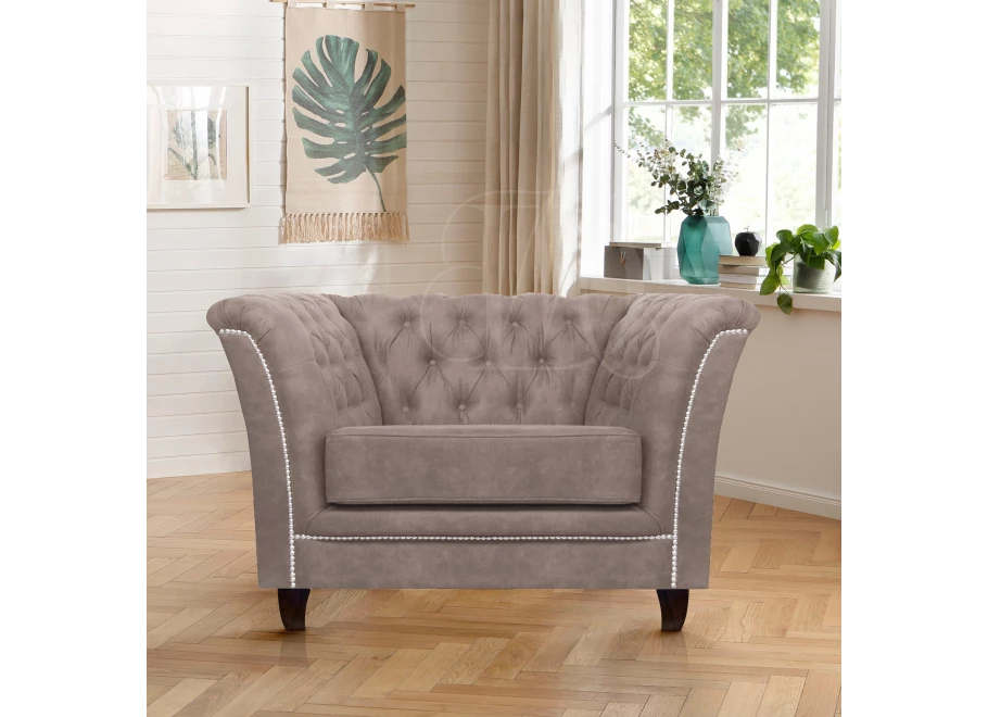 Fotel pikowany chesterfield HASSO