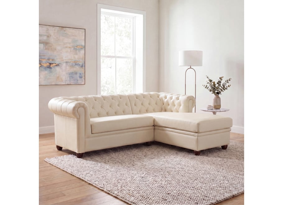 Narożnik czteroosobowy pikowany Chesterfield SYDNEY OT - Soft 33