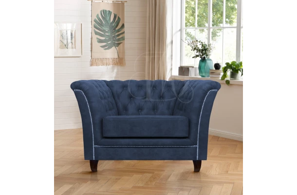 Fotel pikowany chesterfield HASSO - designerskie