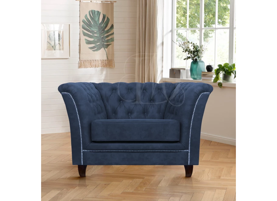 Fotel pikowany chesterfield HASSO