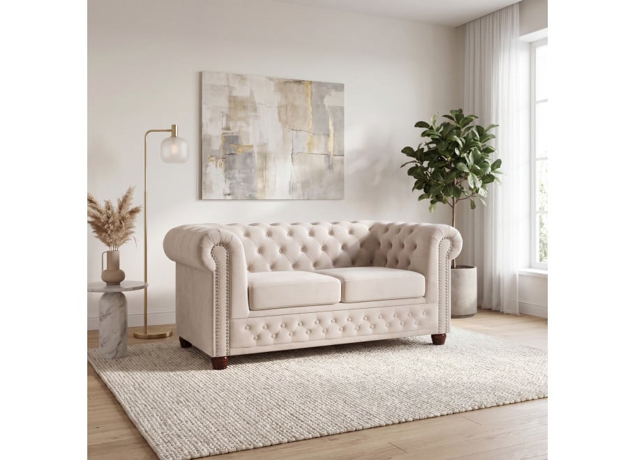 Sofa dwuosobowa pikowana Chesterfield FELIX 2 - Riviera 21