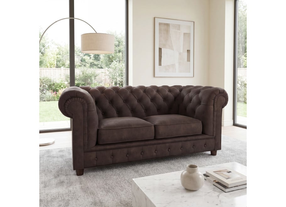 Sofa dwuosobowa pikowana Chesterfield SOLARIS 2 - Riviera 26