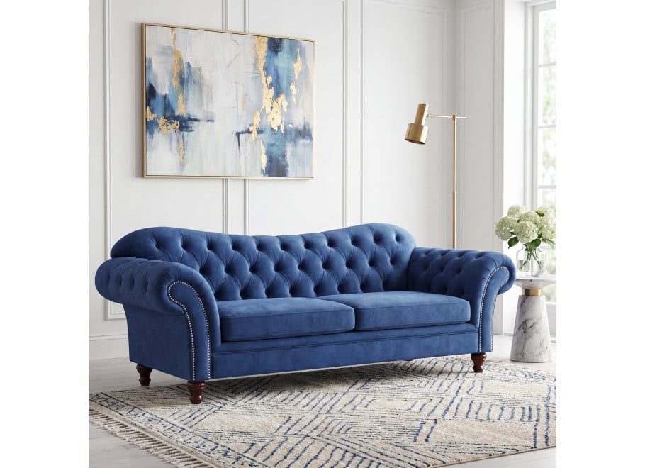 Sofa trzyosobowa pikowana Chesterfield PARIS - Amore 15