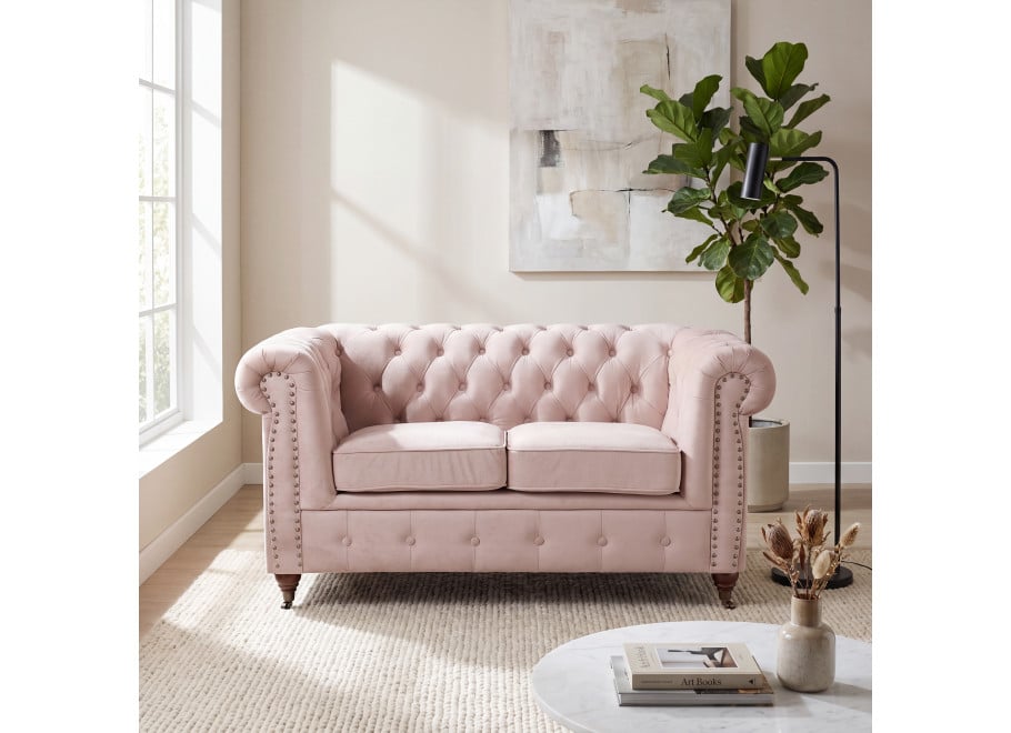 Sofa dwuosobowa pikowana Chesterfield VINCENT - Magic Velvet 2253
