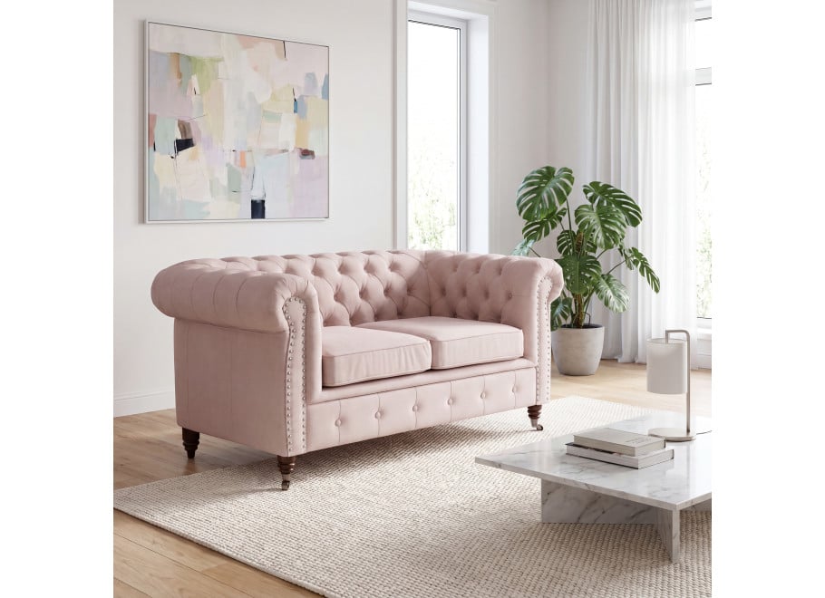 Sofa dwuosobowa pikowana Chesterfield VINCENT - Magic Velvet 2253