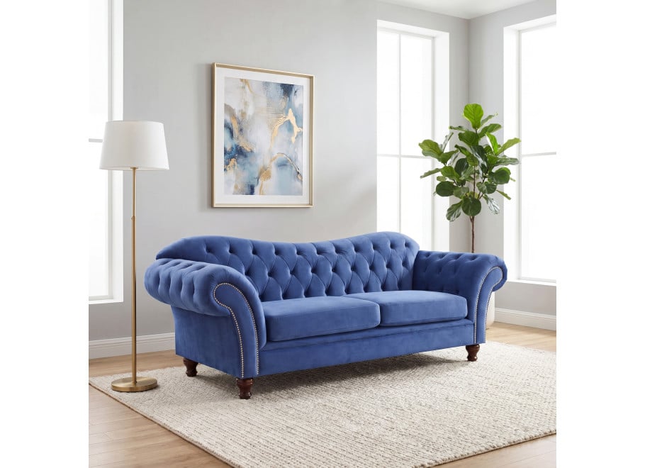Sofa dwuosobowa z funkcją spania pikowana Chesterfield PARIS - Amore 15