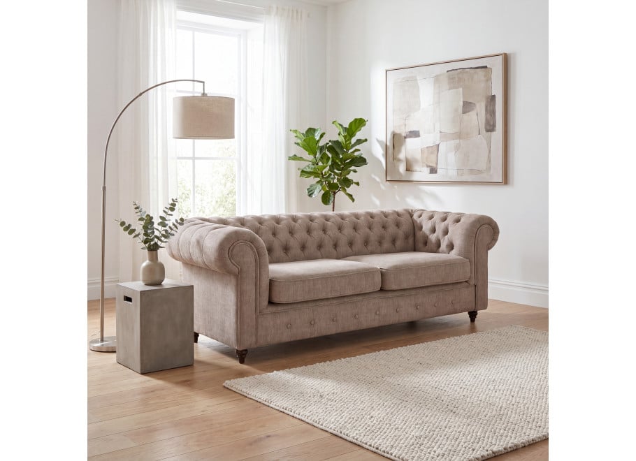 Sofa trzyosobowa pikowana Chesterfield VALENCIA - Vogue 3
