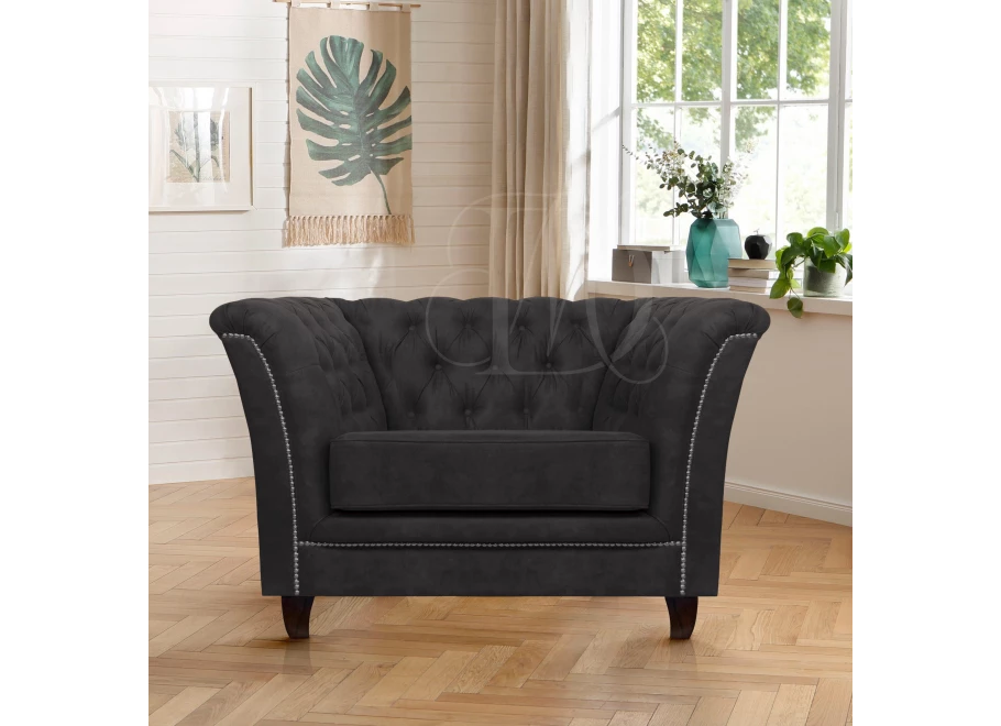 Fotel pikowany chesterfield HASSO