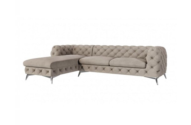 Narożnik czteroosobowy pikowany Chesterfield TEO OT+2