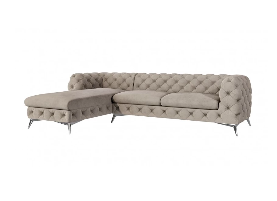 Narożnik czteroosobowy pikowany Chesterfield TEO OT+2