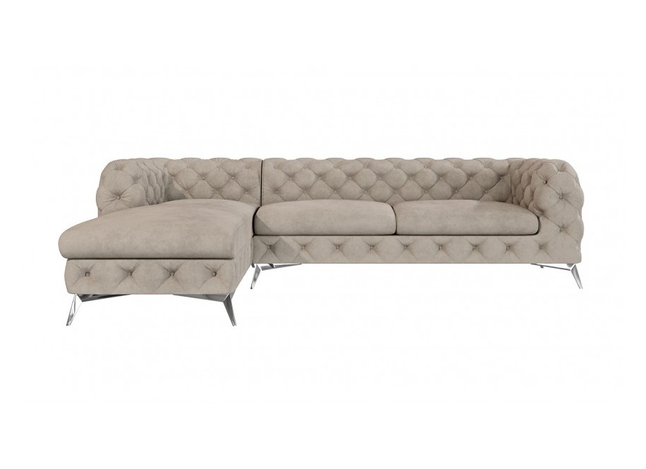 Narożnik czteroosobowy pikowany Chesterfield TEO OT+2 4