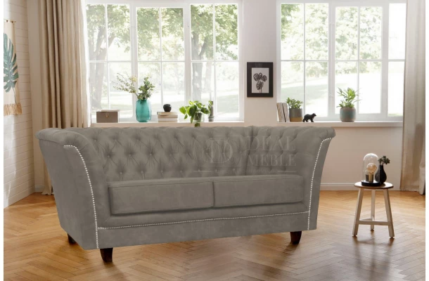 Sofa dwuosobowa pikowana Chesterfield HASSO - meble