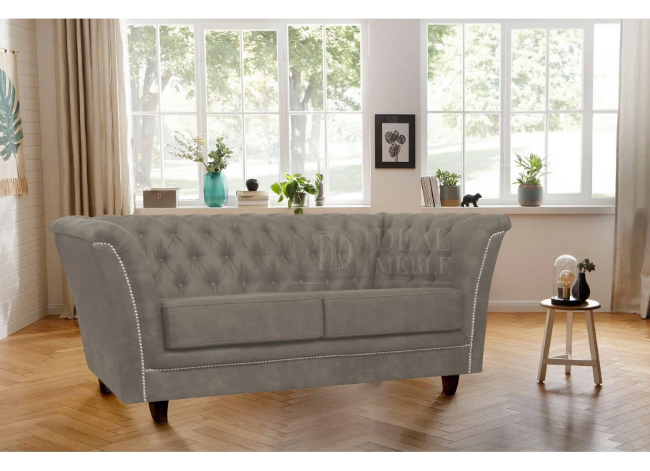Sofa dwuosobowa pikowana Chesterfield HASSO