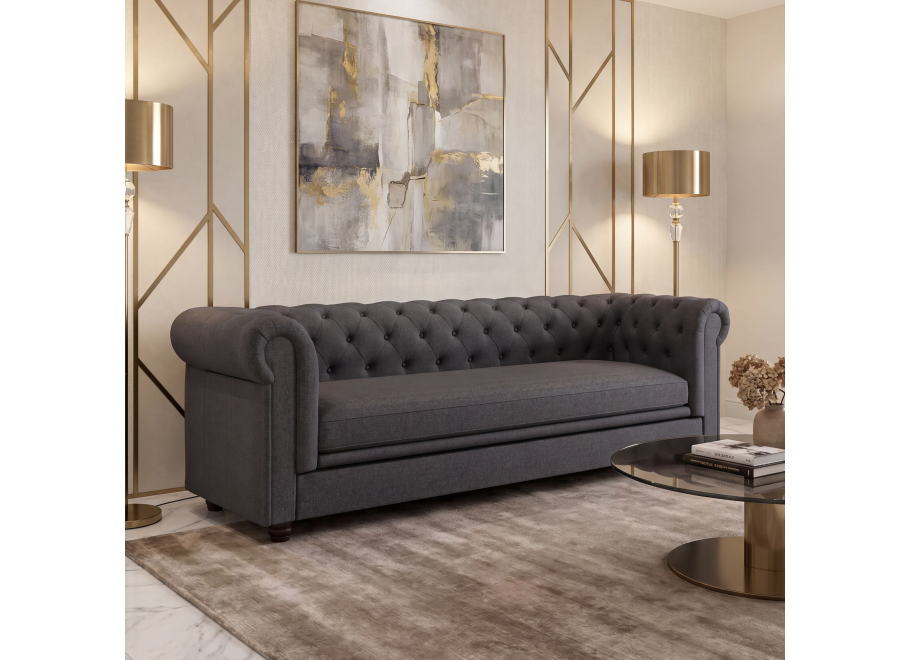 Sofa trzyosobowa pikowana Chesterfield SYDNEY - Vogue 15