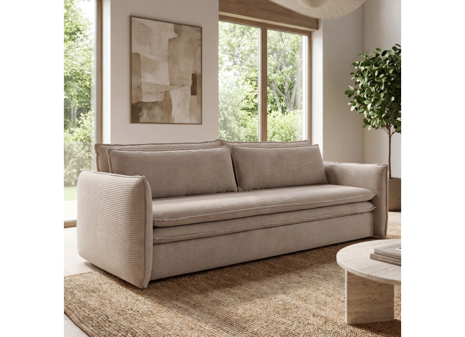 Sofa trzyosobowa z funkcją spania klasyczna Tina Slim - Poso 3