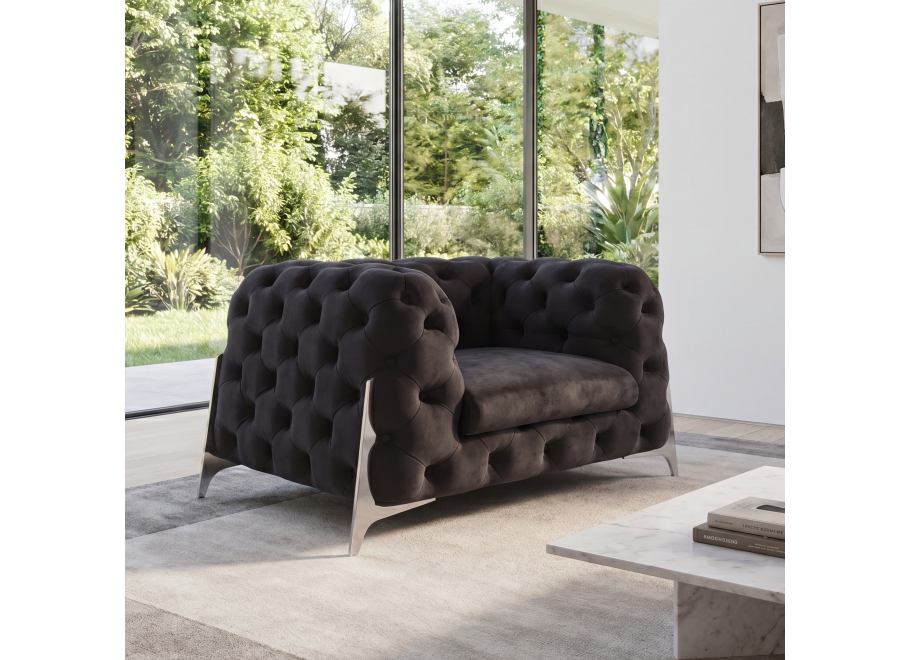 Fotel pikowany KALIFORNIA chesterfield - Riviera 100