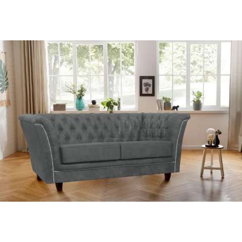 Sofa dwuosobowa pikowana Chesterfield HASSO