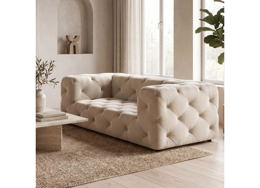 Sofa dwuosobowa pikowana premium Chesterfield BENTLEY - Riviera 21