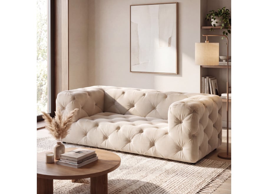 Sofa dwuosobowa pikowana premium Chesterfield BENTLEY - Riviera 21