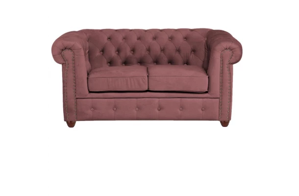 Sofa dwuosobowa pikowana Chesterfield VINCENT - designerskie