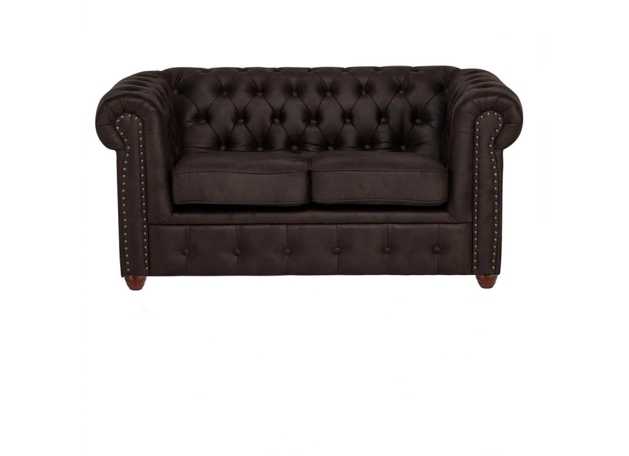 Sofa dwuosobowa pikowana Chesterfield VINCENT