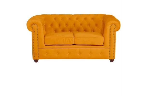 Sofa dwuosobowa pikowana Chesterfield VINCENT - design i funkcjonalnosc w parze