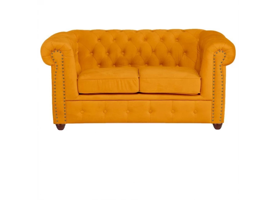 Sofa dwuosobowa pikowana Chesterfield VINCENT