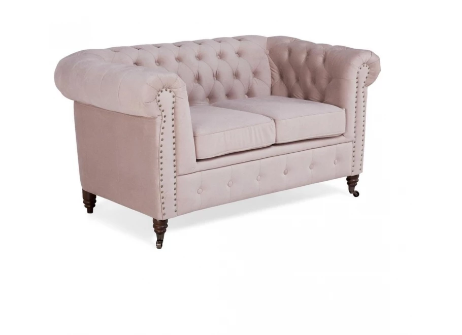 Sofa dwuosobowa pikowana Chesterfield VINCENT