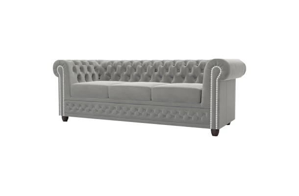 Sofa trzyosobowa pikowana Chesterfield FELIX 3 - design i funkcjonalnosc w parze