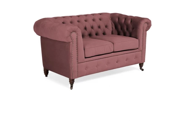 Sofa dwuosobowa pikowana Chesterfield VINCENT - praktyczne