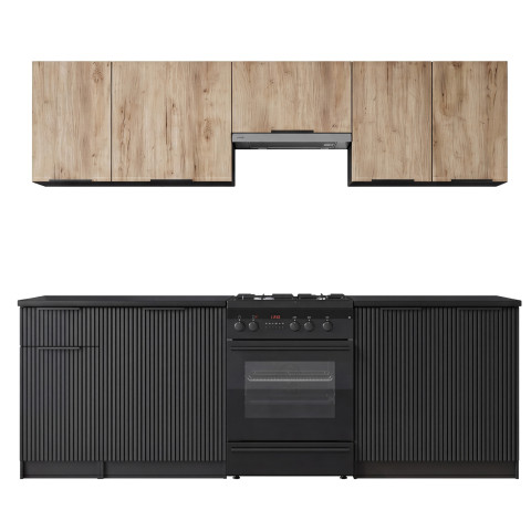 korpus: dark carbon wood, front: dąb artisan