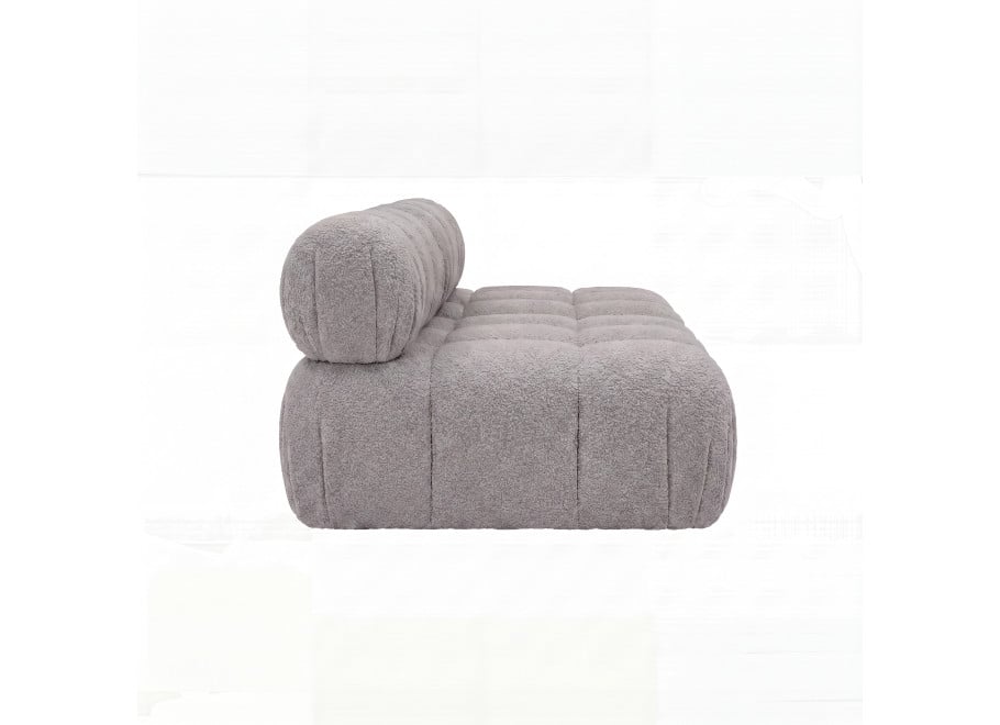 Sofa modułowa Novanti 1 w pluszowej, jasnoszarej tk. Abriamo 6 3