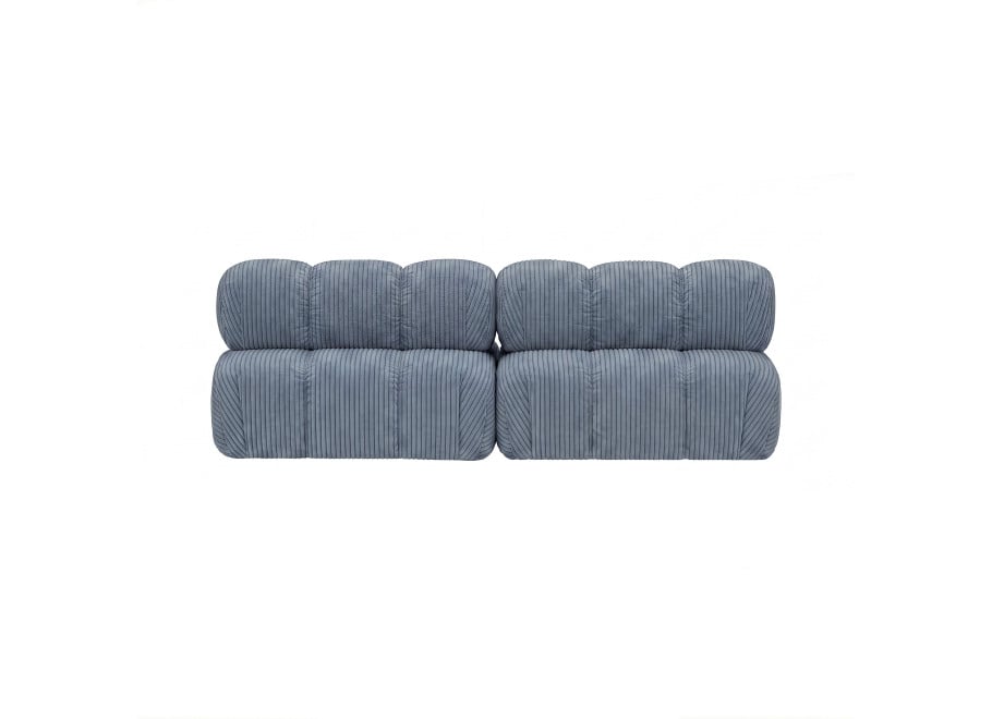 Sofa modułowa Novanti 1 w sztruksowej niebieskiej tk. Lincoln 70D - Lincoln 70D