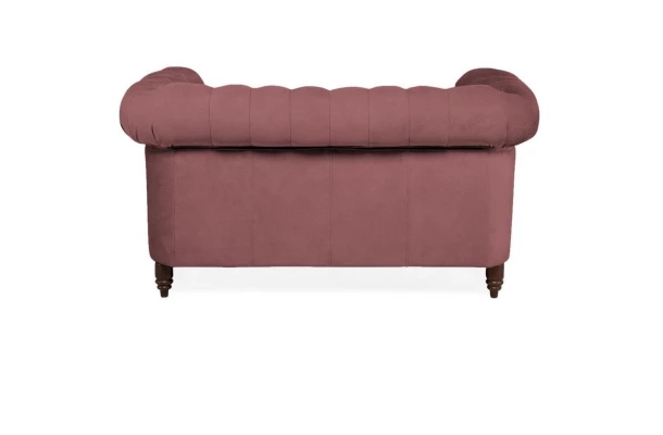 Sofa dwuosobowa z funkcją spania pikowana glamour Chesterfield VINCENT - eleganckie