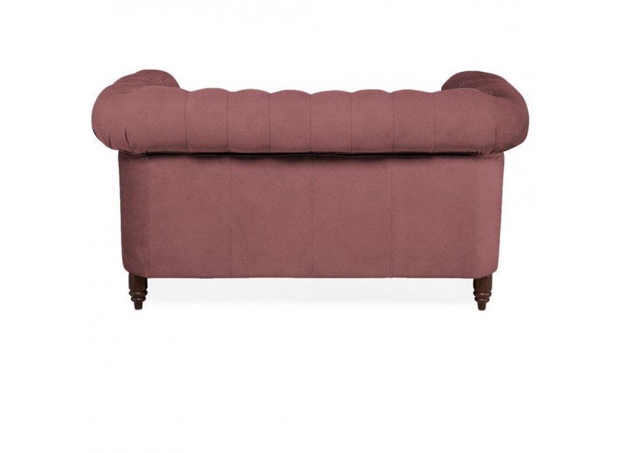 Sofa dwuosobowa z funkcją spania pikowana glamour Chesterfield VINCENT 9