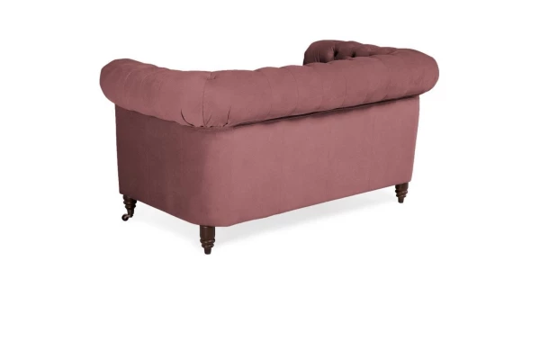 Sofa dwuosobowa z funkcją spania pikowana glamour Chesterfield VINCENT - designerskie