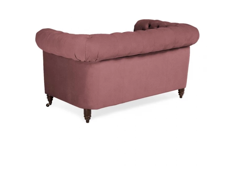 Sofa dwuosobowa z funkcją spania pikowana glamour Chesterfield VINCENT