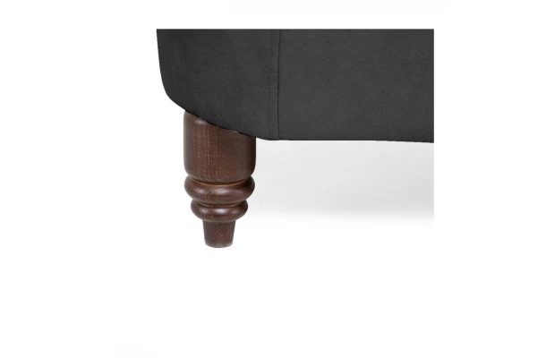 Sofa dwuosobowa z funkcją spania pikowana glamour Chesterfield VINCENT - design i funkcjonalnosc w parze